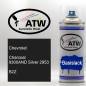 Preview: Chevrolet, Charcoal 9300AND Silver 2953, B2Z: 400ml Sprühdose, von ATW Autoteile West.